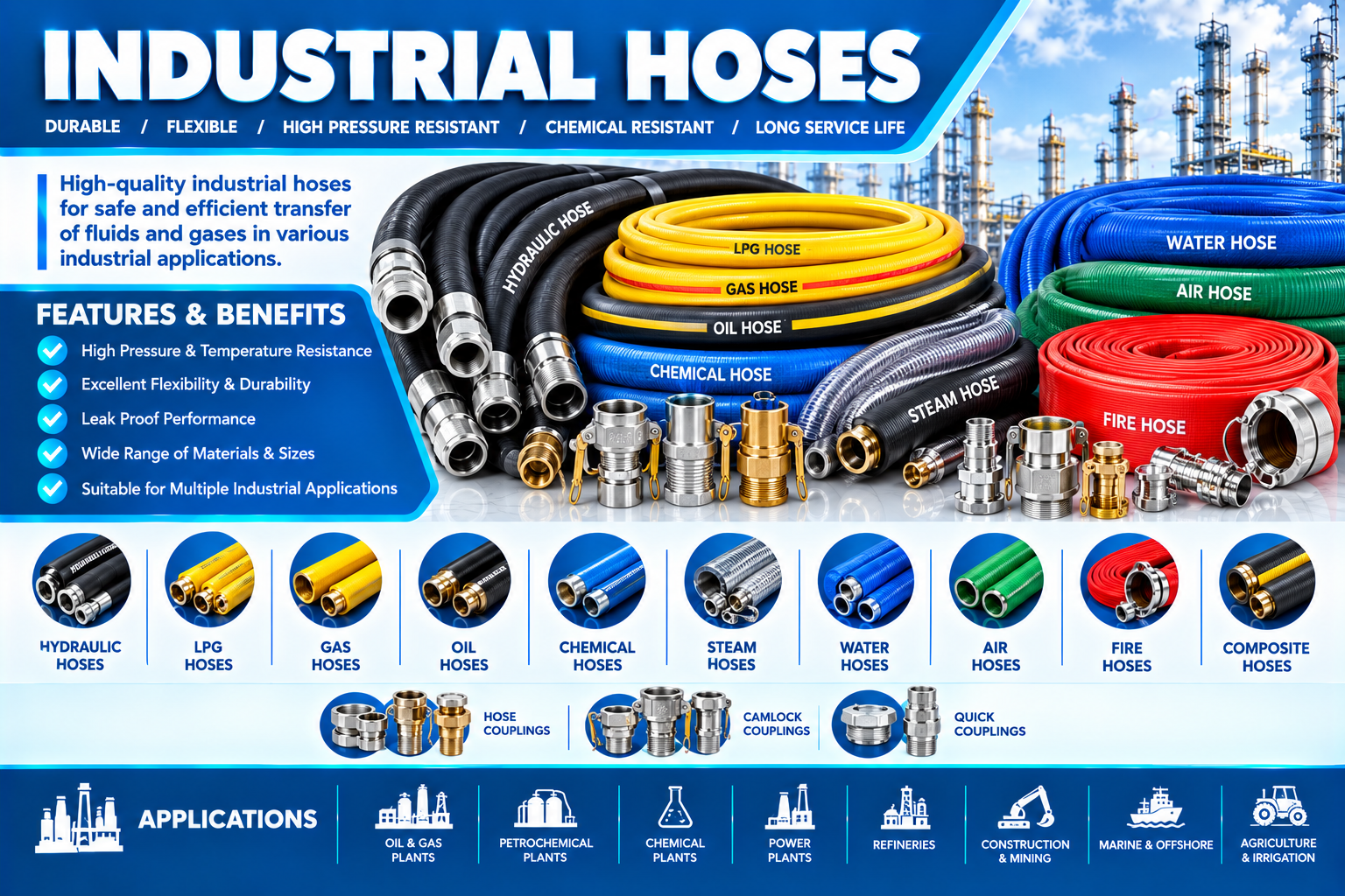Industrial Hoses Industrial Hoses exporter in uae