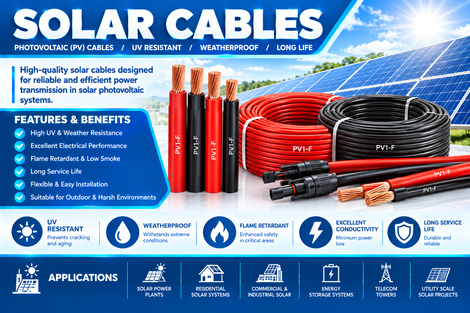 Solar Cables supplier and exporter in uae